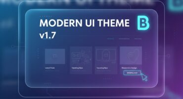 Modern Ui v1.7 Premium Blogger থিম ফ্রীতে! 🔥