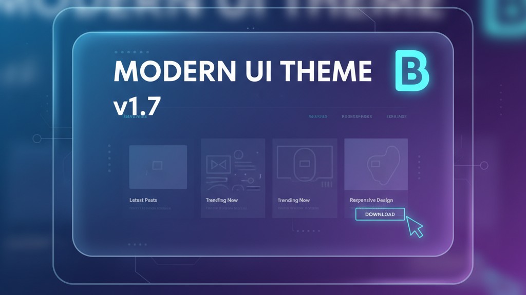 Modern Ui v1.7 Premium Blogger থিম ফ্রীতে! 🔥