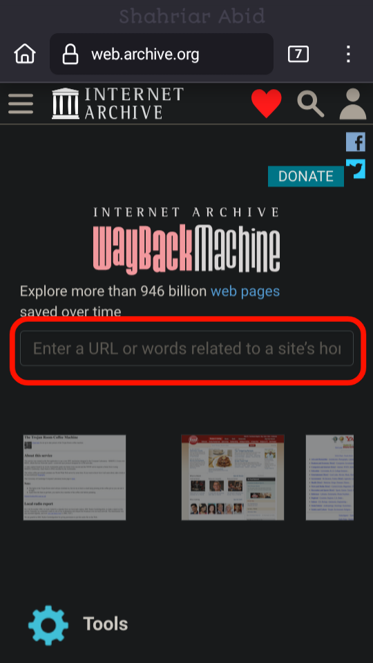 Open Website
