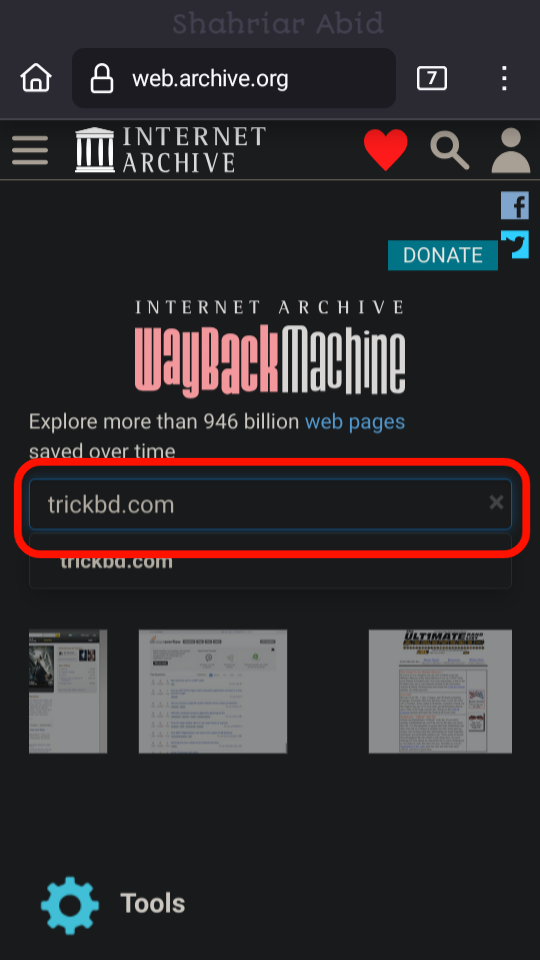 Enter URL
