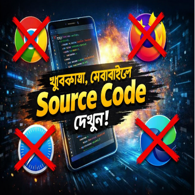🔥 মোবাইল দিয়েই যেকোনো ওয়েবসাইটের Source Code দেখুন – এখন আর PC দরকার নেই!