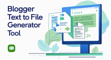 কিভাবে ব্লগারে Text To File Generator টুল তৈরি করবেন?