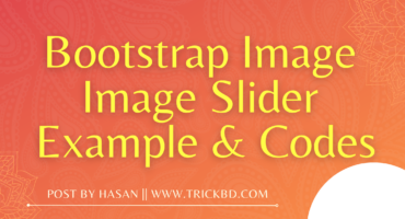 Bootstrap Image Slider Example & Codes