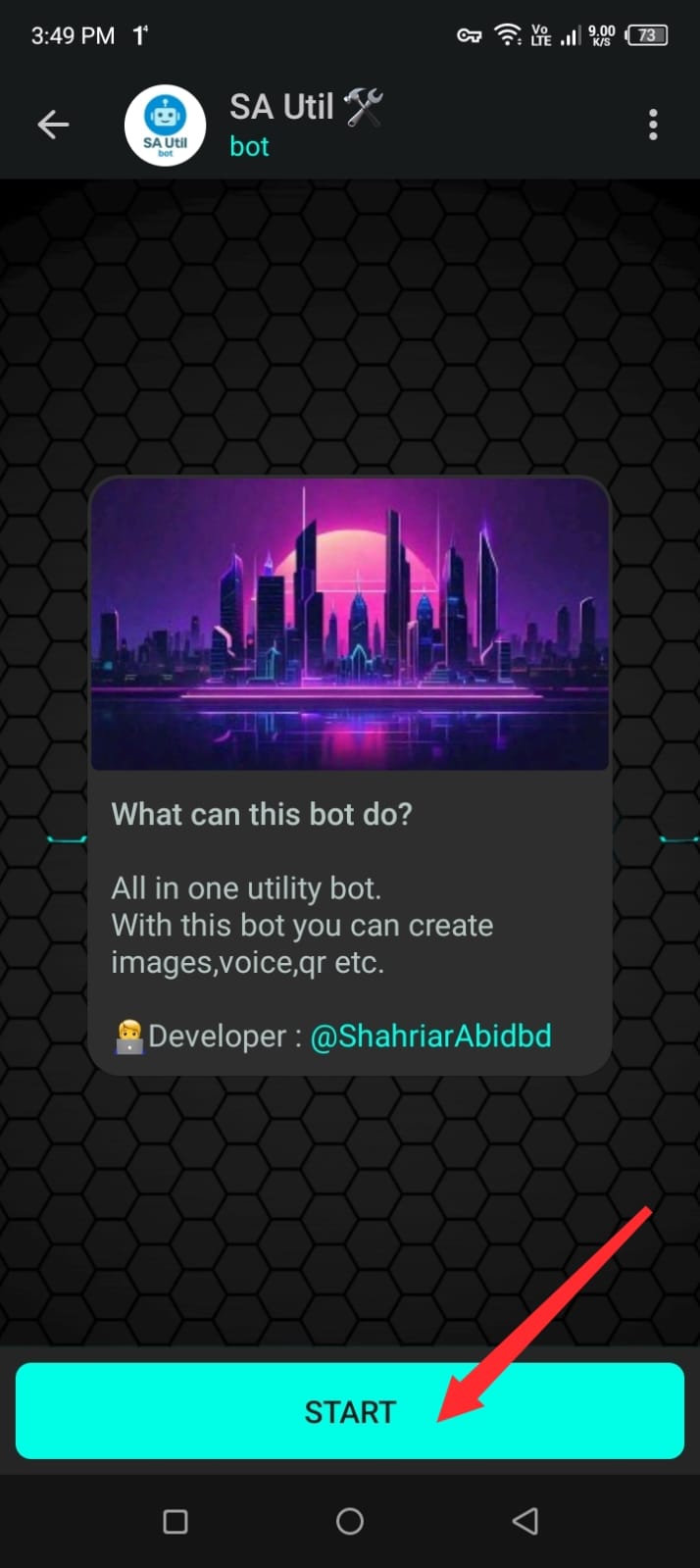 Start SAUtilBot