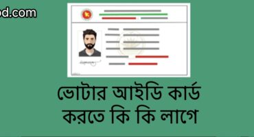 নতুন ভোটার আইডি কার্ড করতে কি কি লাগে