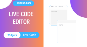 নিজেই তৈরি করুন Live Code Editor। আপনার যেকোনো website এ ব্যবহার করতে পারবেন।