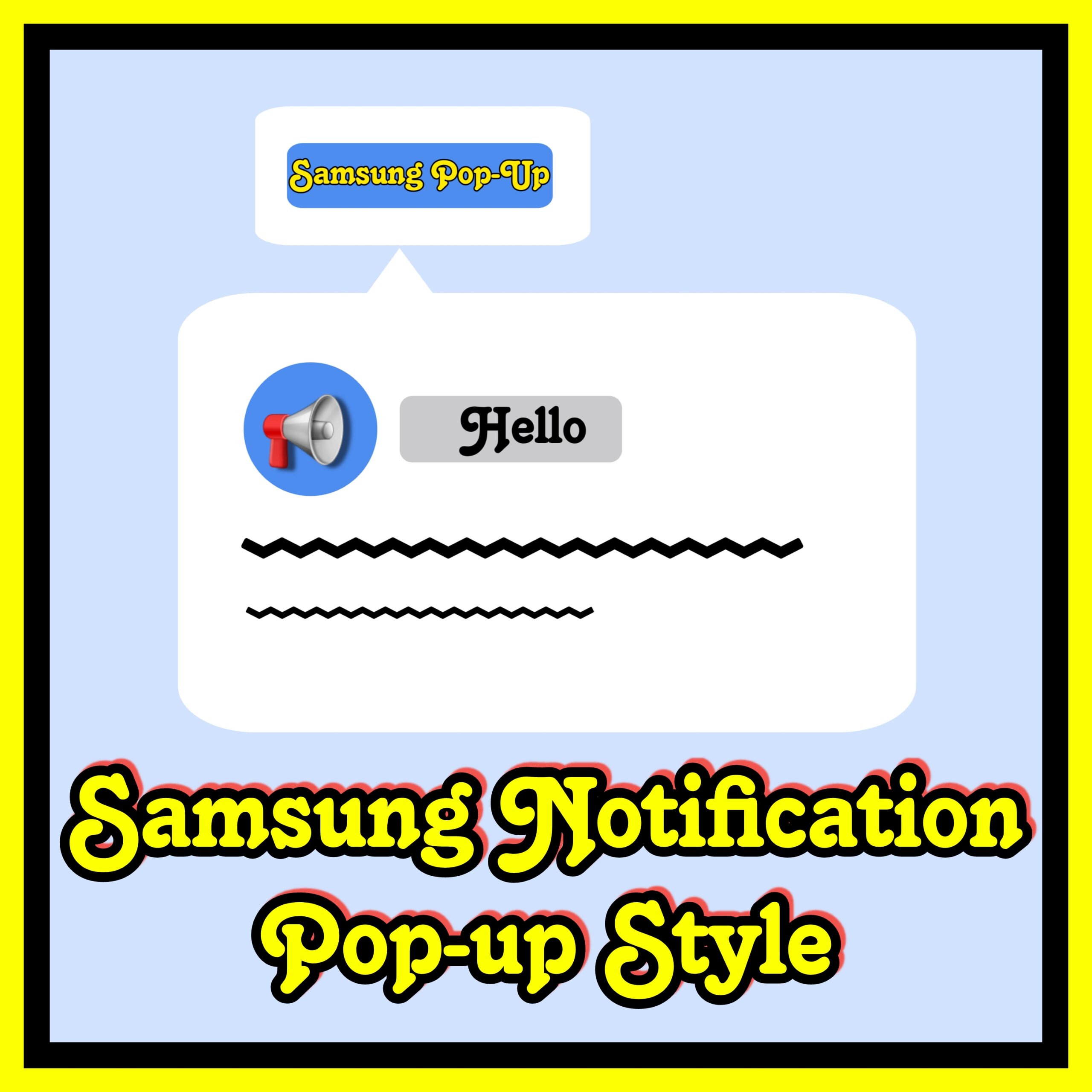 Notification Popup Style For Samsung A15 & A15 4G/5G