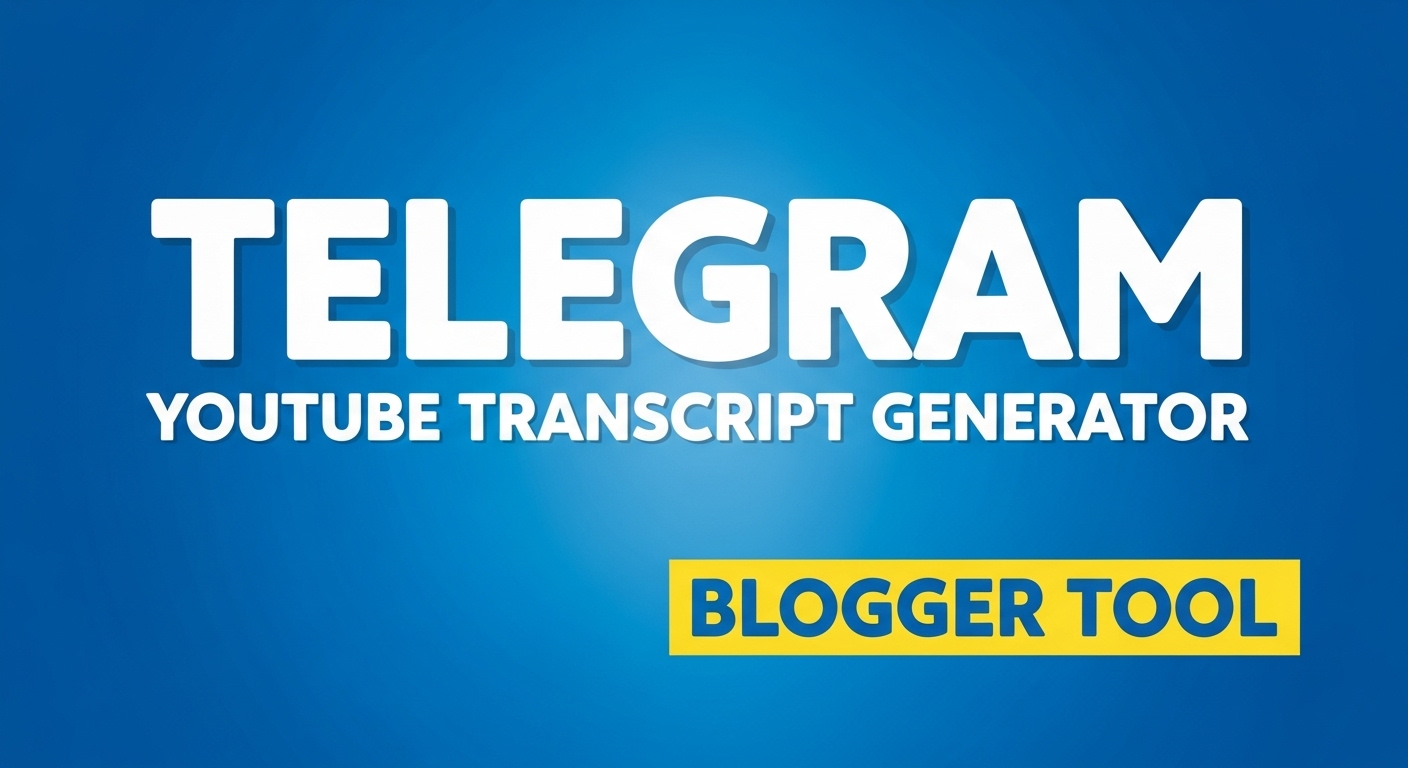 Blogger এ তৈরি করুন YouTube Transcript Generator টুল! [পার্ট ২ – Multi Api key & Design Update]