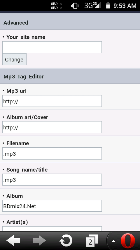 Wap Master দের জন্য নিয়ে আসলাম নতুন এক দরনের Online MP3 voice  Tag ভাল লাগলে ব্যবহার করিবেন