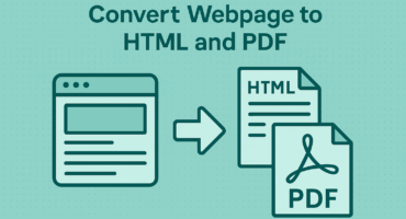 যেকোনো Webpage কে HTML, PDF এবং TXT ফাইলে কনভার্ট করুন মাত্র এক ক্লিকেই