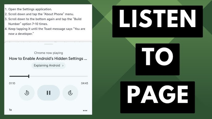 Chrome এর নতুন ফিচার! এখন যেকোনো Articles Voice এ শুনতে পারবেন! [Listen on this page] 🔥