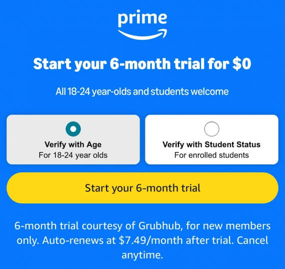 Amazon Prime 6 Month Method