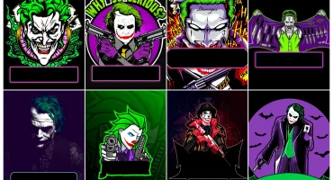 ডাউনলোড করে নিন বেস্ট ১২টি Joker Gaming Mascot Logo No Text