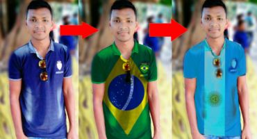 [Football Lovers Don’t Miss] প্রিয় ফুটবল দল এর পতাকা ও কোনো ছবি ও নিজের Tshirt  বানিয়ে নিন Adndroid  phone দিয়ে। Picsart Editing  Like photoshop