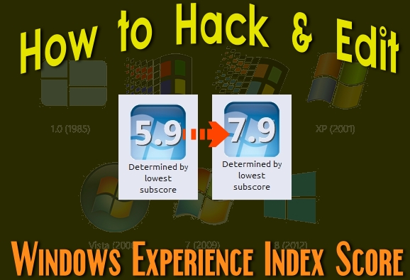 হ্যাক করে পরিবর্তন করুন আপনার উইন্ডোজ পিসির Windows Experience Index Score বা রেটিং।