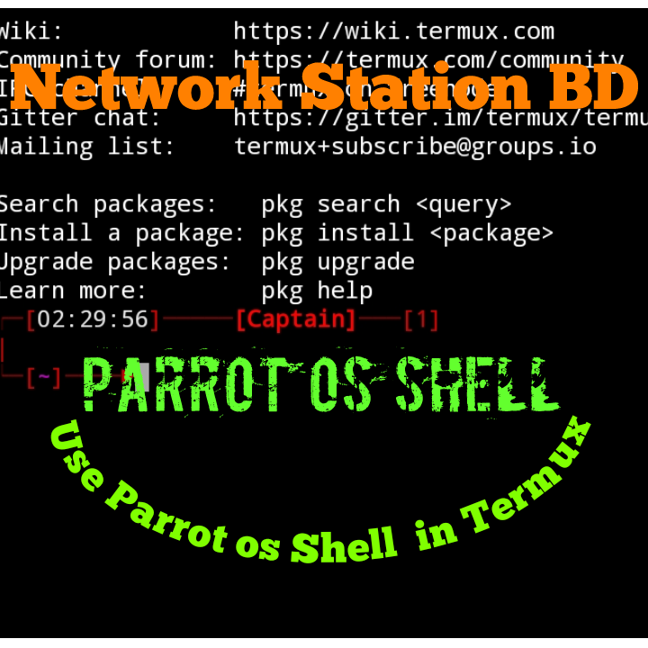 Use Parrot OS Shell in Termux | Termux তে ব্যাবহার করুন Parrot OS এর কমান্ড শেল