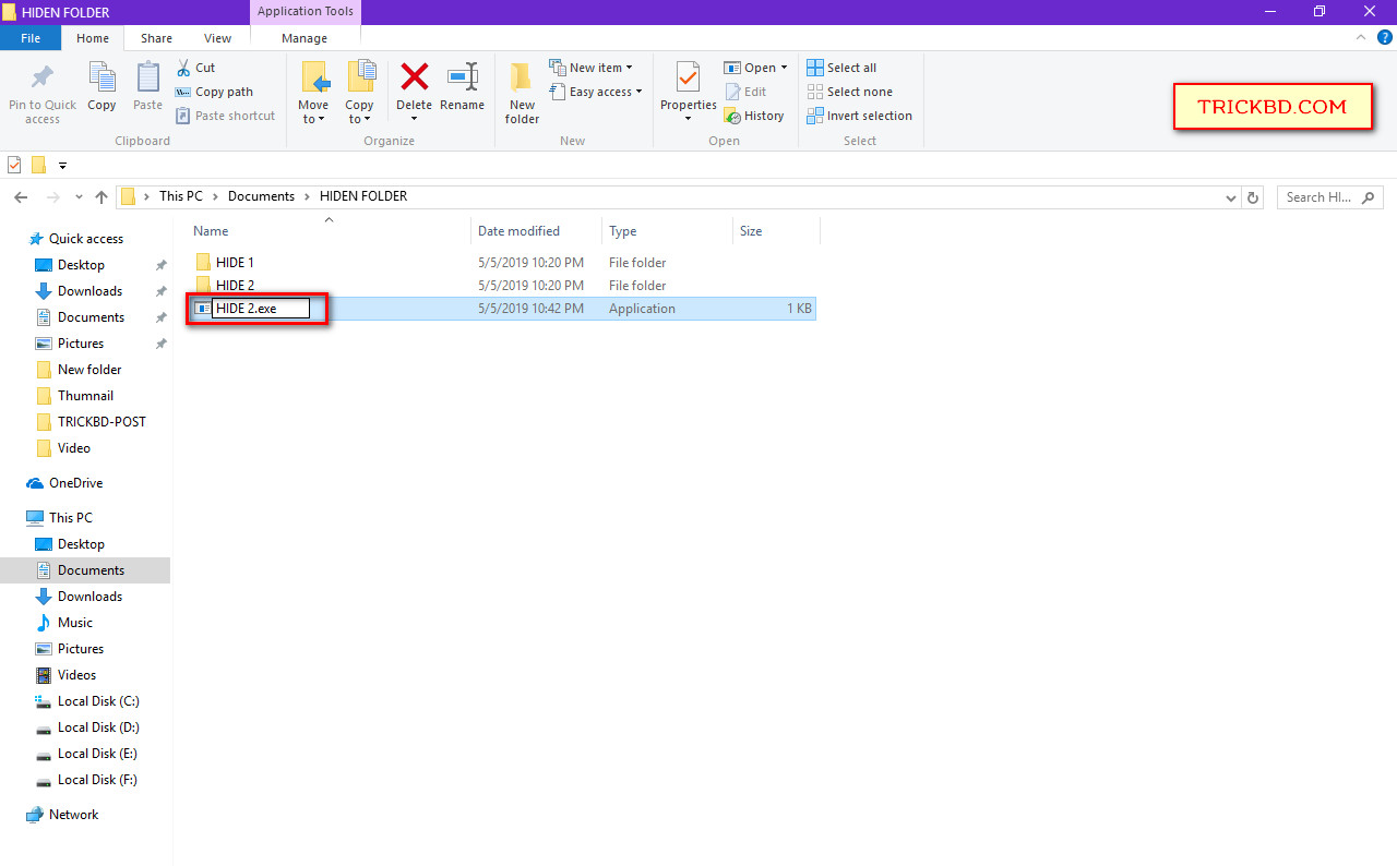 how to hide file in windows pc