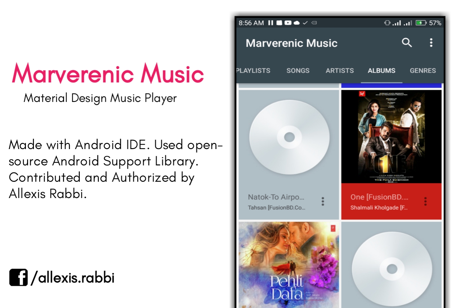 [AIDE-5] :: Android IDE এর মাধ্যমে অ্যাপ তৈরি || Material Design এর জনপ্রিয় Marverenic Music এর মতো Same অ্যাপ তৈরি করুন||