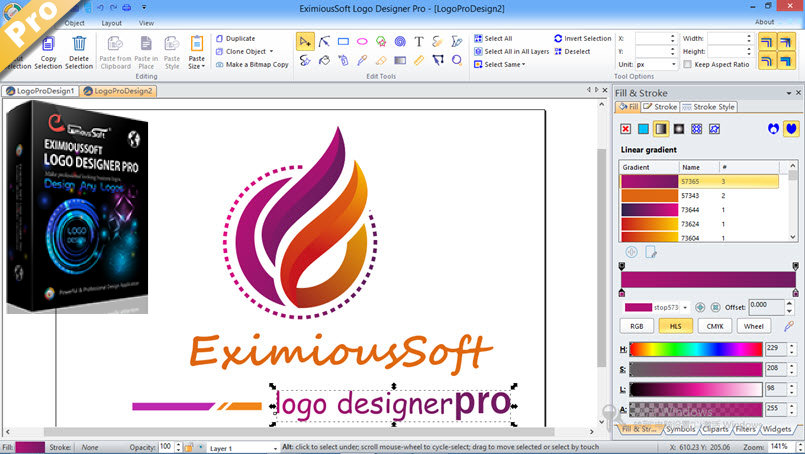 Logo Design করতে ডাউনলোড করে নিন 59 ডলার মূল্যের EximiousSoft Logo Designer