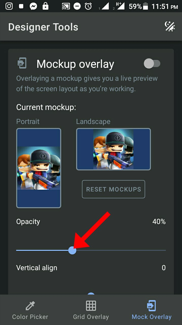 After adding, you will get an option below "Opacity". Set it up and down as you like. However, it is better to keep (50% -60%).