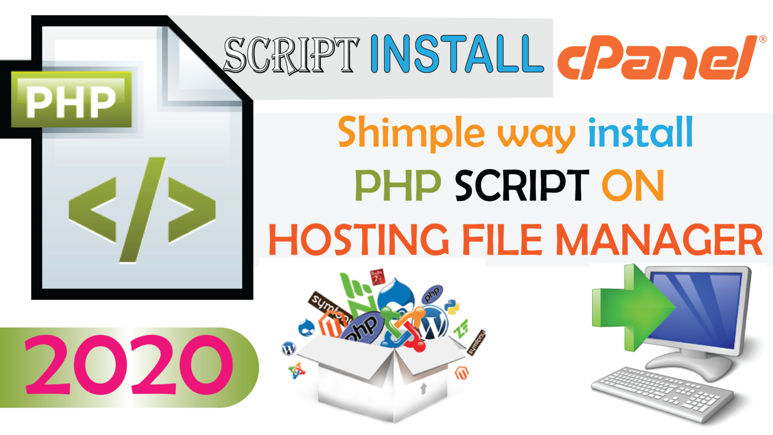 how to install script on cpanel 2020 । Php script and Database to Hosting ।