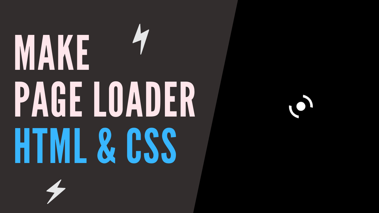 অসাধারন Responsive Page Loader আইকন তৈরি করুন HTML CSS ব্যবহার করে ||