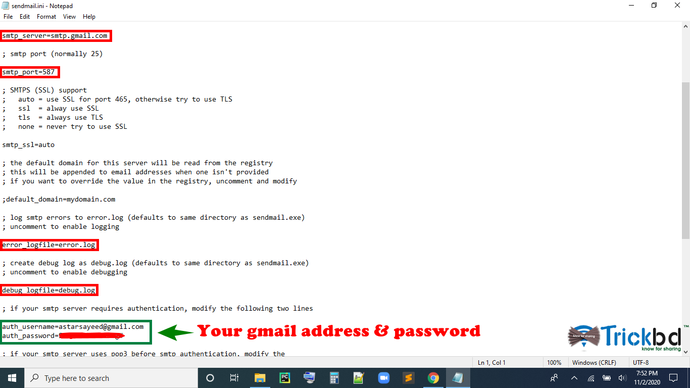 XAMPP Now send email from localhost using Gmail's SMTP via PHP