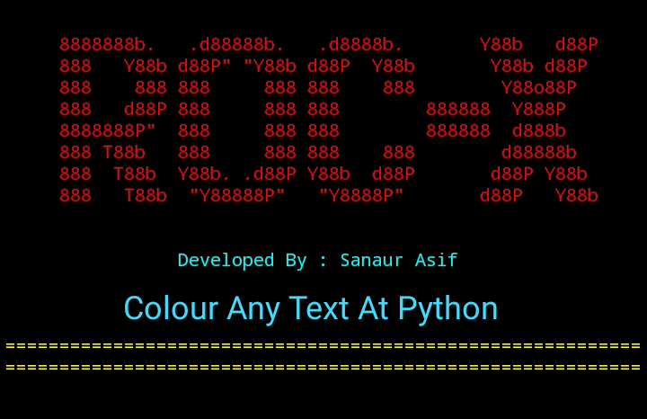 [ROC-X:09] এখন থেকে আপনি ও Python প্রোগামিং এ নিজের ইচ্ছে মত Colour ব্যবহার করতে পারবেন। [With 56 Colour Codes]