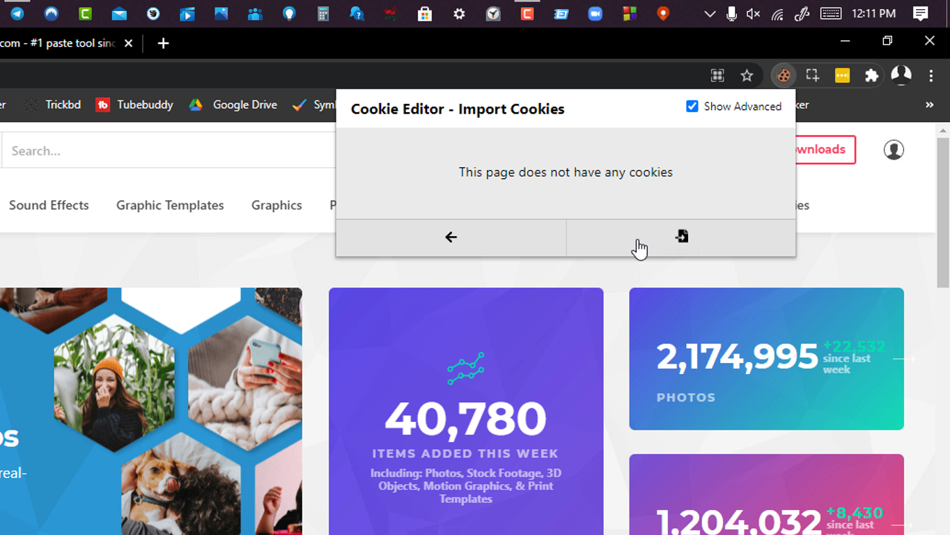 Now Copy & Paste this Cookies File by clicking on Import Option (Cookies Link)