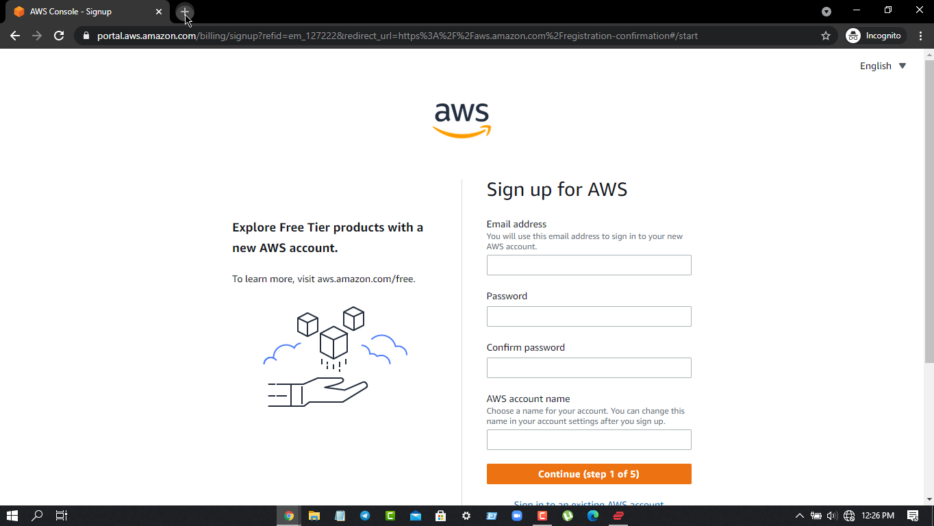 How to Create Amazon AWS Account