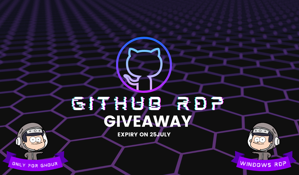 [Giveaway] Github RDP, 7GB RAM- 2 Core Windows প্লাটফর্ম