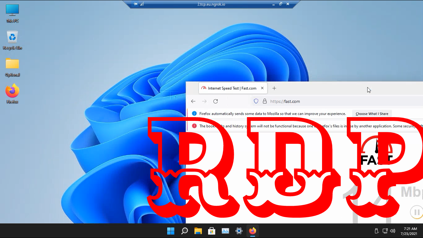 Free windows 11 RDP 6 gb ram
