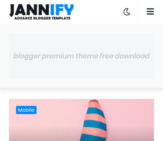 ডাউনলোড করে নিন আদর্শলিপি ফন্ট যুক্ত Jannify premium ব্লগার টেমপ্লেট