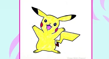 কিভাবে একটি পিকাচুর ছবি আঁকবো – How to draw a Pikachu From Pokemon