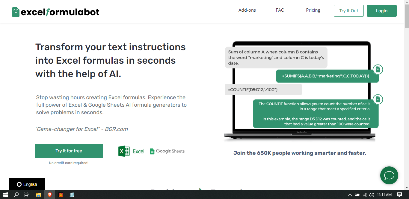  Excel AI Formula Generator Game Changer BOT