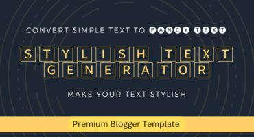 Fancy Font Generator Premium Blogger Template Download For Free