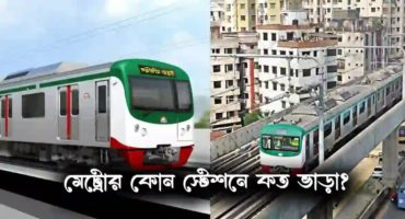 মেট্রোর কোন স্টেশনে কত ভাড়া? । ঢাকা মেট্রোরেল । Dhaka Metro – Dhaka Metro Rail