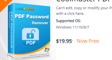 Coolmuster PDF Password Remover ফ্রিতে এক বছরের লাইসেন্সসহ ডাউনলোড করে নিন।