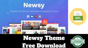 Newsy Theme Free Download With GPL License
