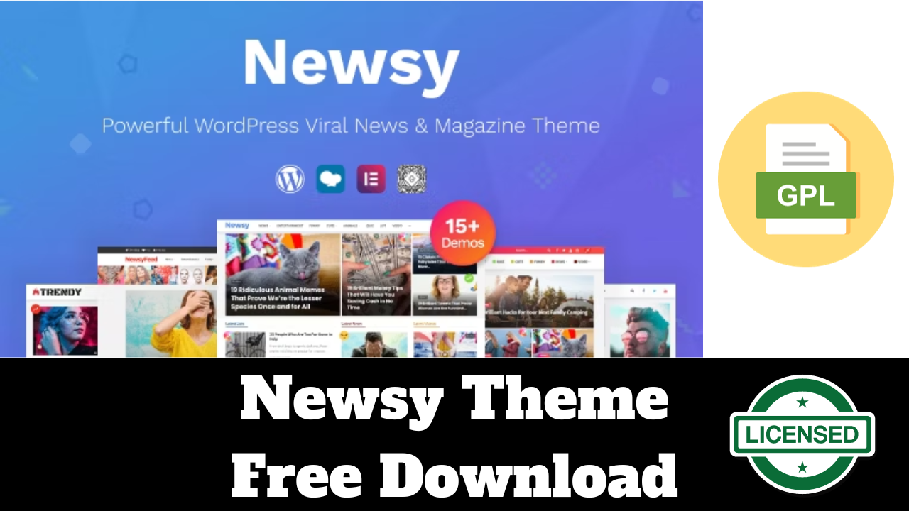Newsy Theme Free Download With GPL License