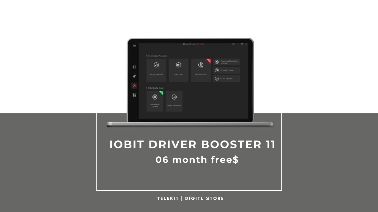 Latest IObit Driver Booster Pro 11, 06 মাসের জন্য ফ্রি !