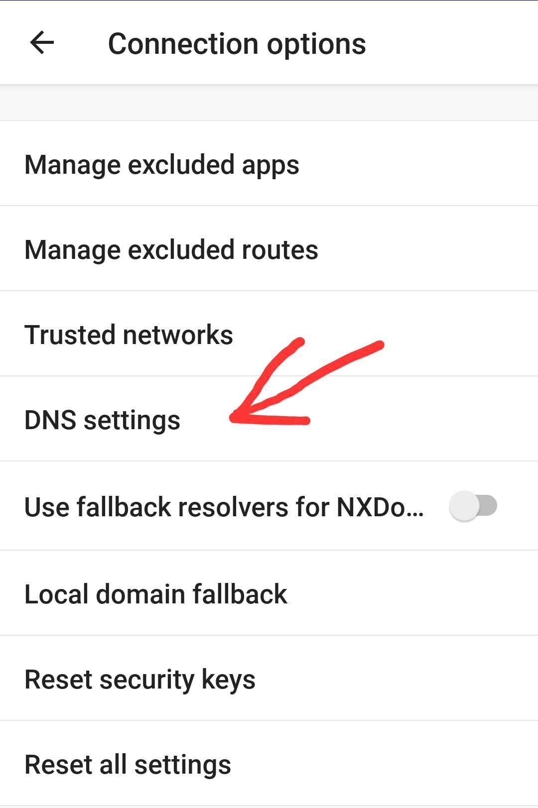 dns settings