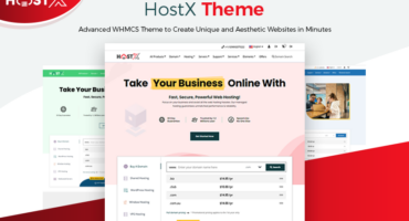 HostX WHMCS Web Hosting Theme V2.2.6 [Nulled]