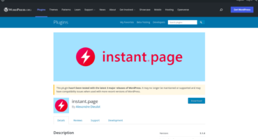 Instant Page – আপনার ওয়েবসাইট এর লোড স্পিড বাড়িয়ে তুলুন কয়েক গুণ!