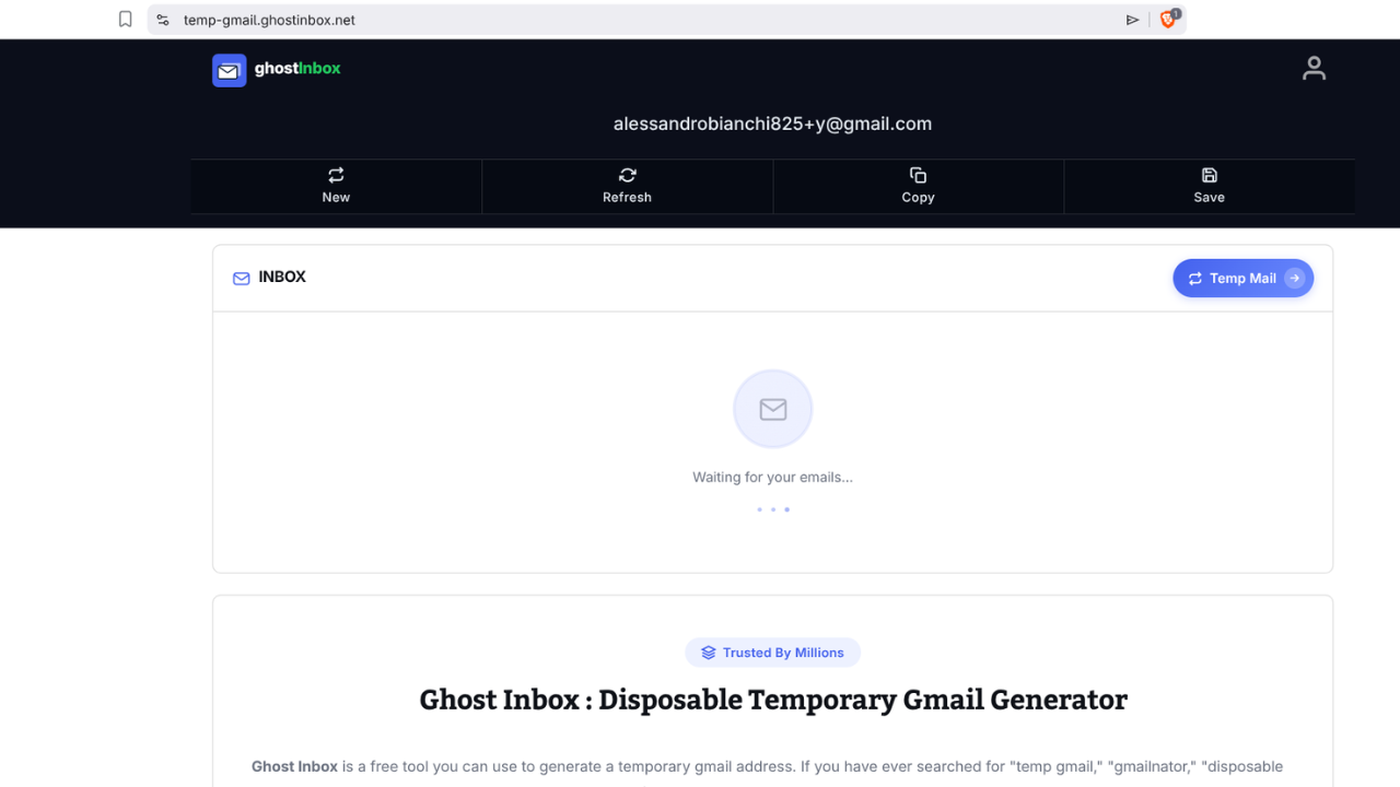 Free Temporary Gmail Generator - Disposable Temp Gmail Address