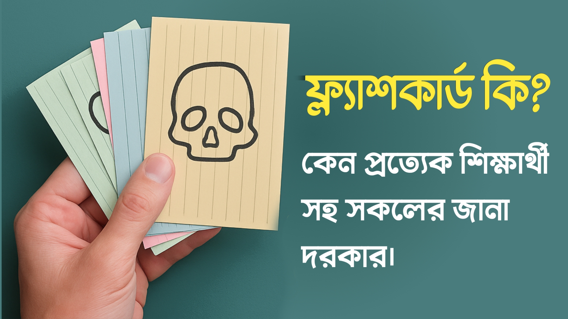 ফ্ল্যাশকার্ড কি? প্রত্যেক শিক্ষার্থী সহ সকলের জানা দরকার।