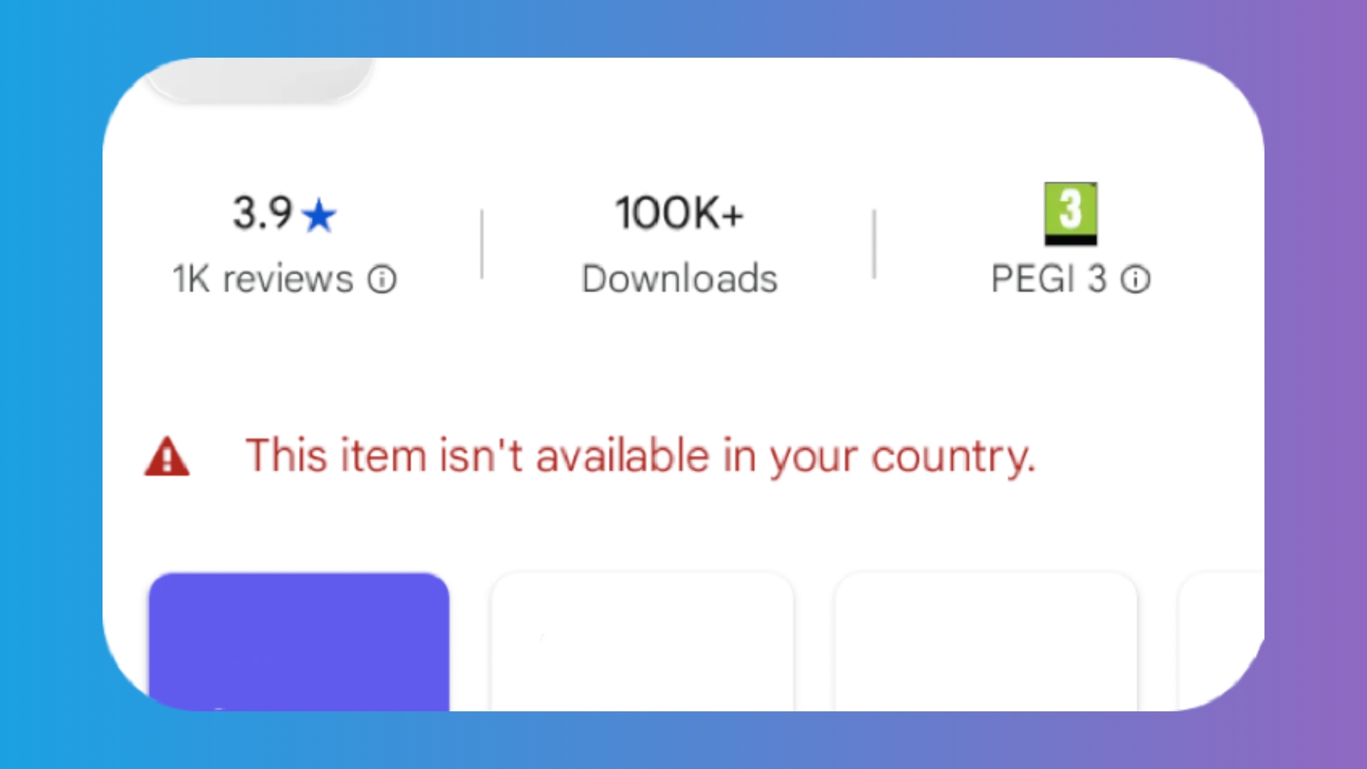 প্লে স্টোর’এ This item isn’t available in your country দেখালে কি করবেন?