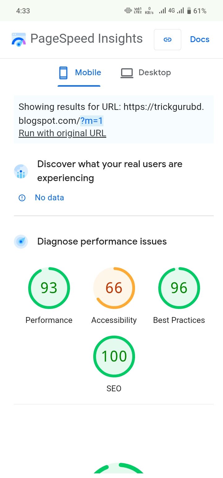 Trickgurubd page perfomance 
