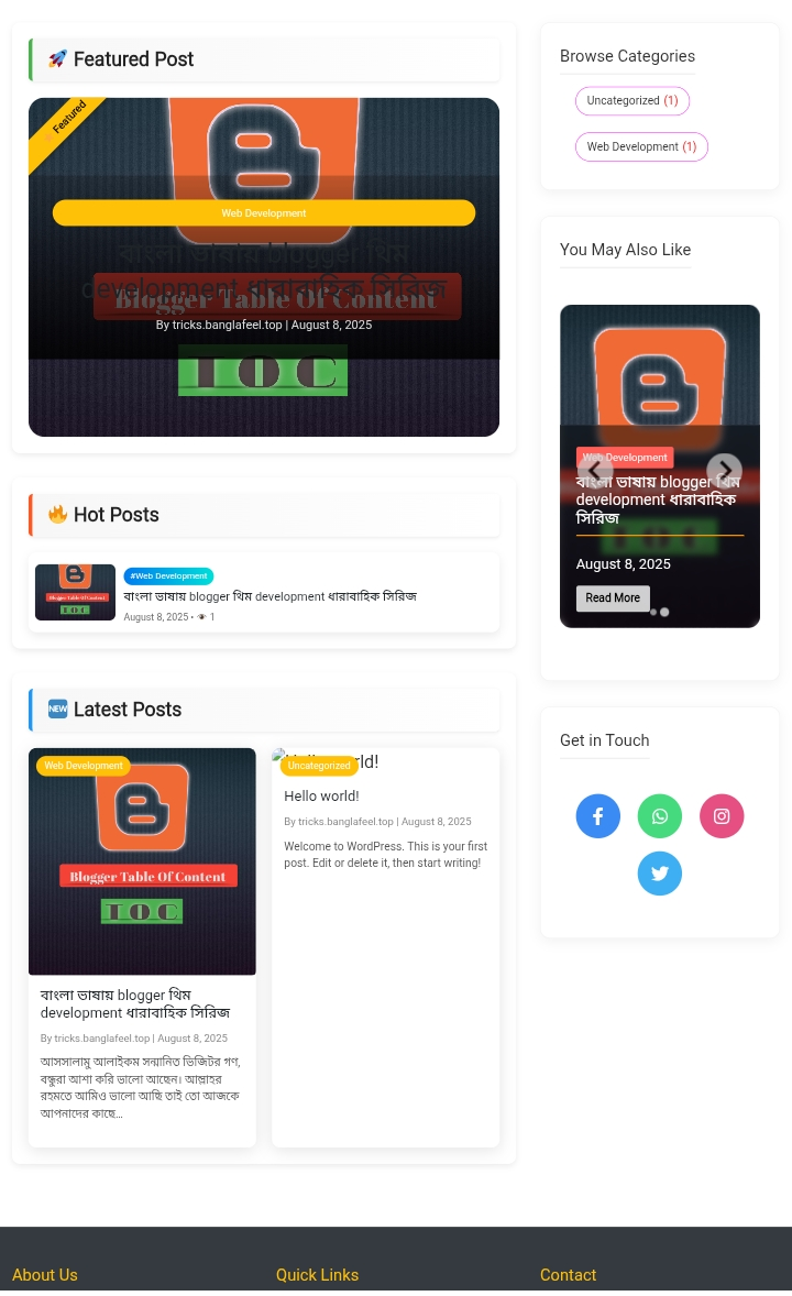 wordpress free blog theme