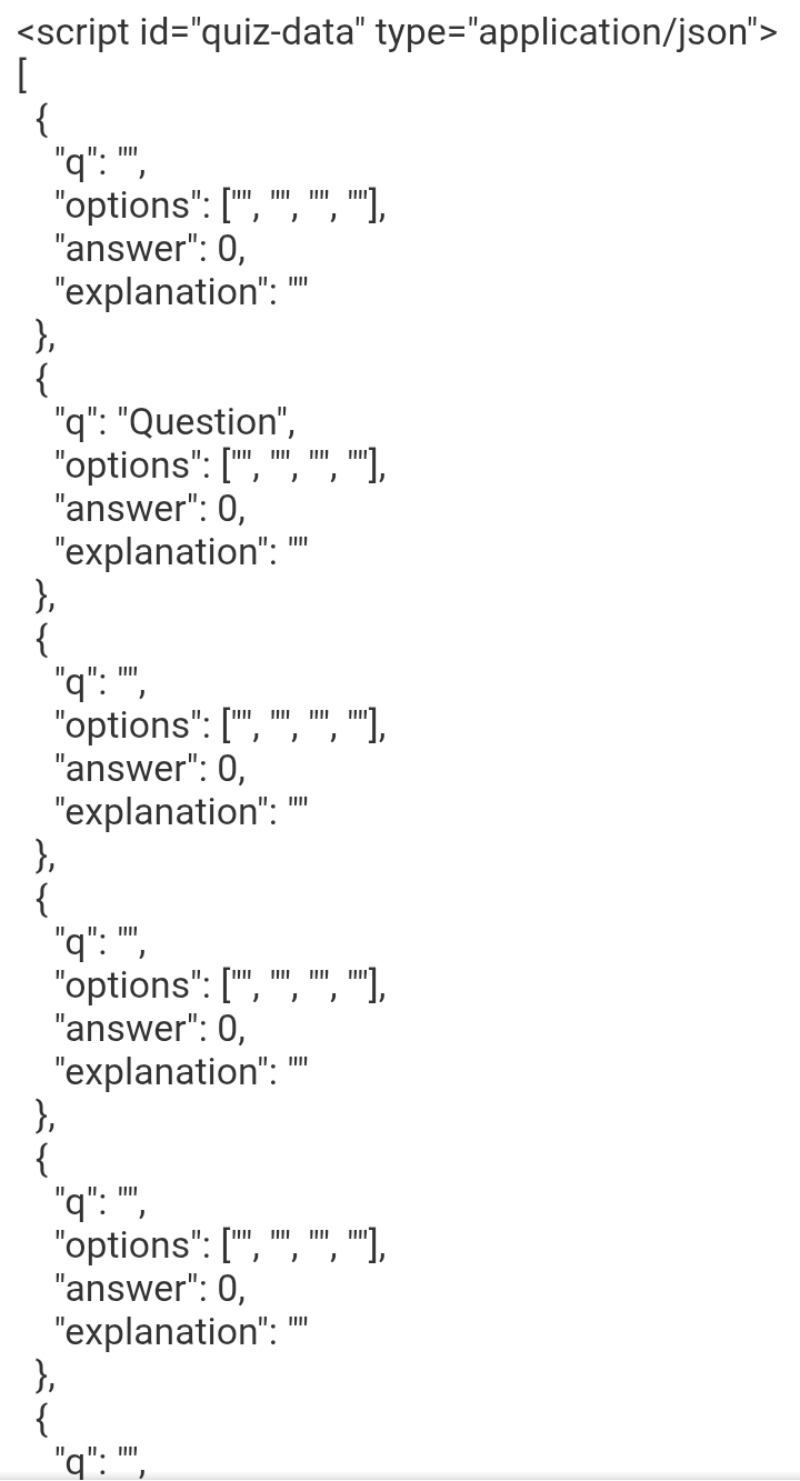Blank script